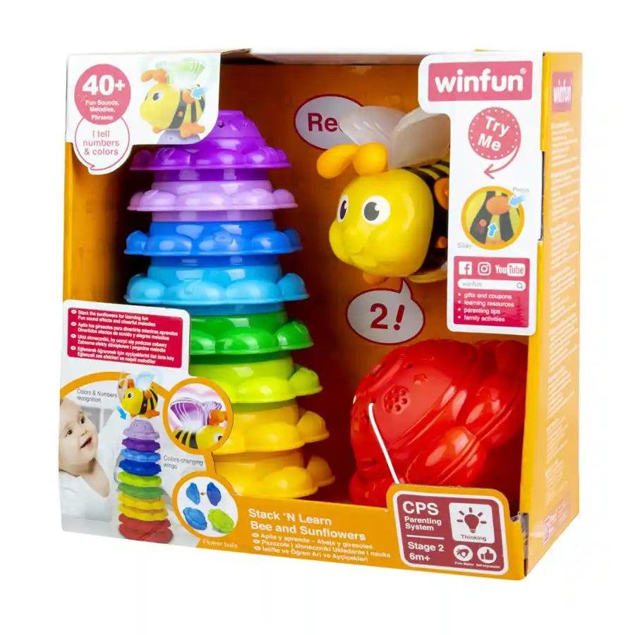 Winfun Stack 'N Learn Bee And Sunflowers Winfun Stack 'N Learn Bee And Sunflowers