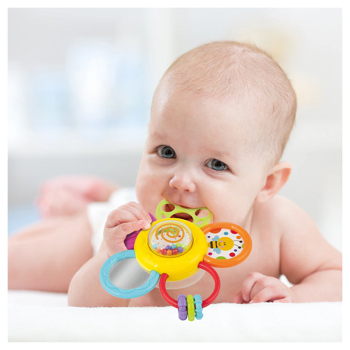 Winfun Daisy Spin Rattle ‘N Teether