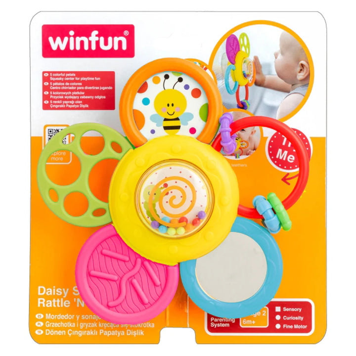 Winfun Daisy Spin Rattle ‘N Teether