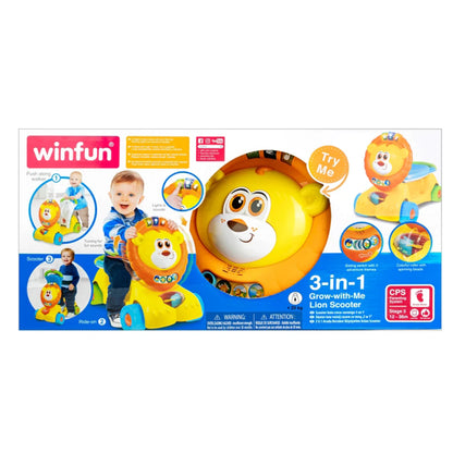 Winfun 3-In-1 Grow With-Me Lion Scooter