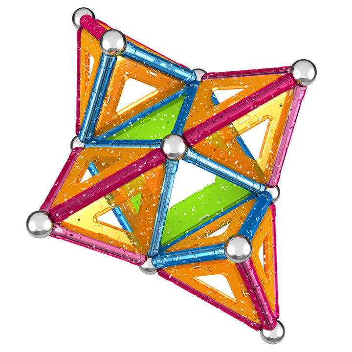 Geomag Glitter Magnetic Panels Building Toy 68pcs