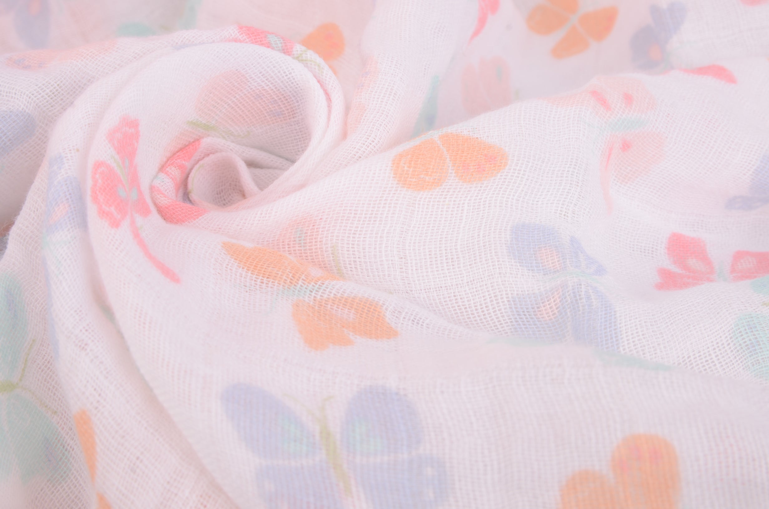 Hudson Baby - Muslin Swaddle Blanket Gift 3pc - Butterfly