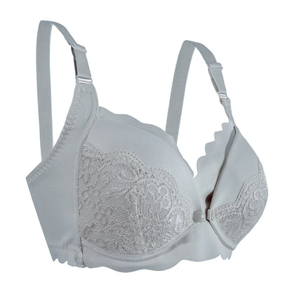 Okus Elegant Seamless Maternity & Nursing Bra Small (Light Grey)