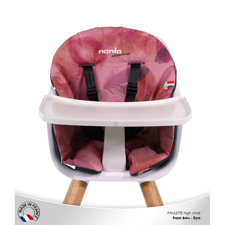 Nania Paulette 2in1 Highchair W/ Reversible Cushion (Flamingo)