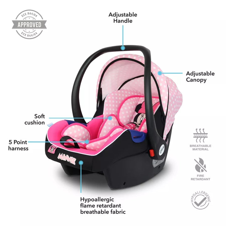 Disney Minnie Licensed Car Seat / Baby Carrier (Upto 13kg)