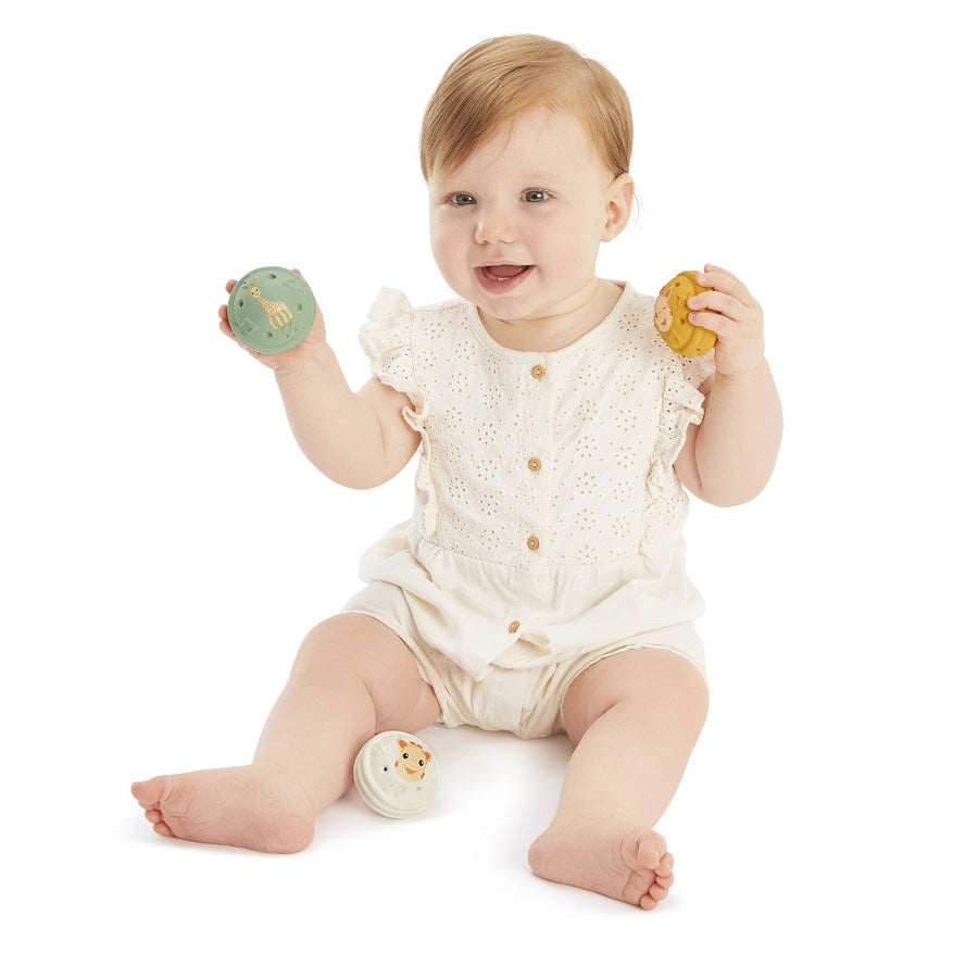 Sophie La Girafe 3 Musical Balls  Hearing (Yellow Green White)
