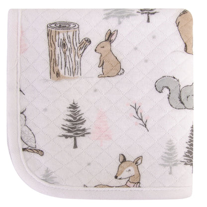 Hudson Baby 6pc Quilted Washcloths - Winter Forest