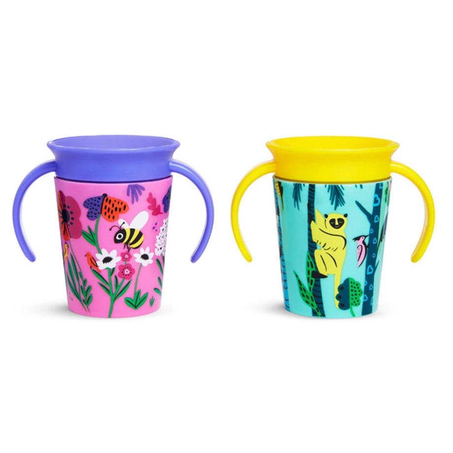 Munchkin Miracle 360° WildLove Trainer Pack of 2 (Lemur & Bee)