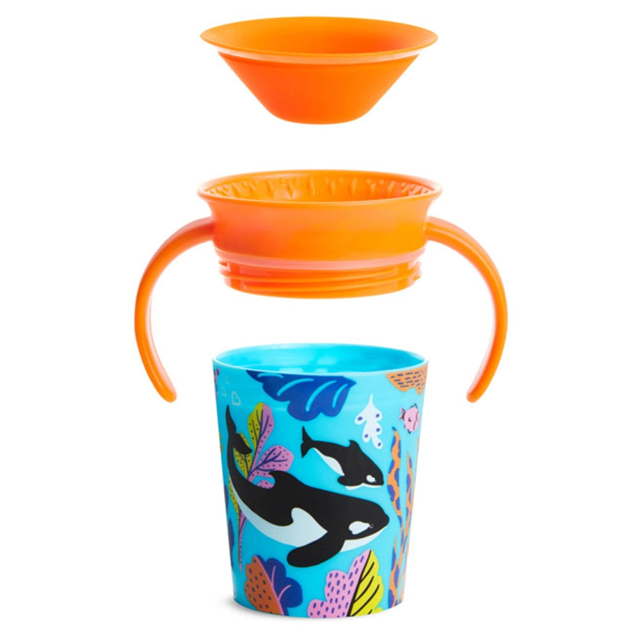 Munchkin Miracle 360° WildLove Trainer Cup Pack of 2 (Polar Bear & Orca)