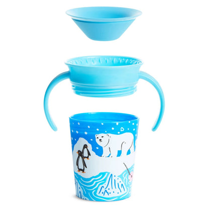 Munchkin Miracle 360° WildLove Trainer Cup Pack of 2 (Polar Bear & Orca)
