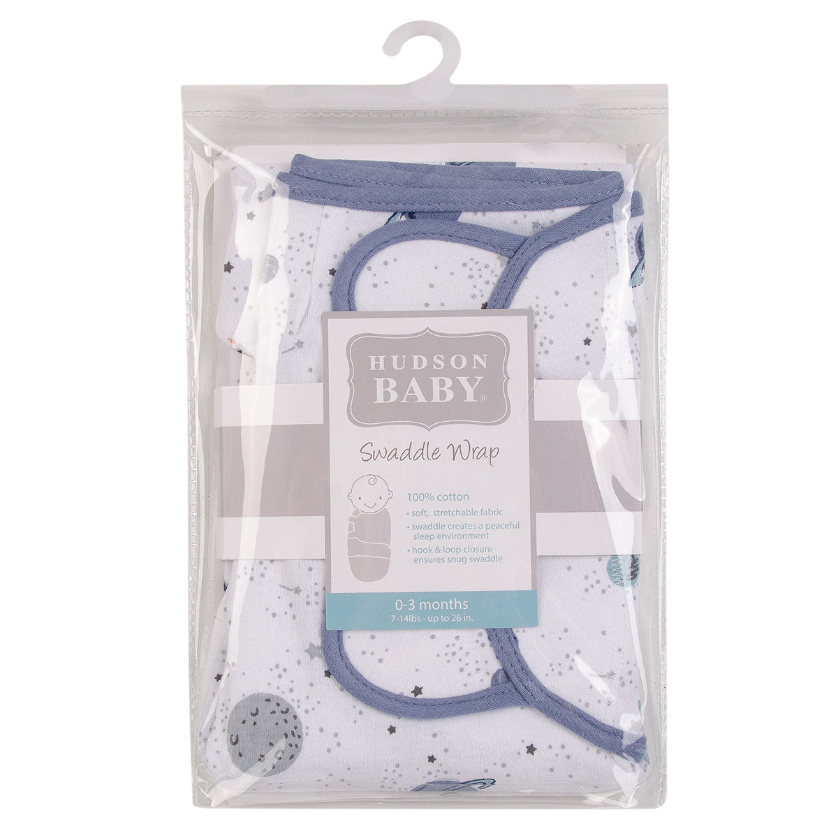 Hudson Baby - Wrap Swaddle Blanket - Space