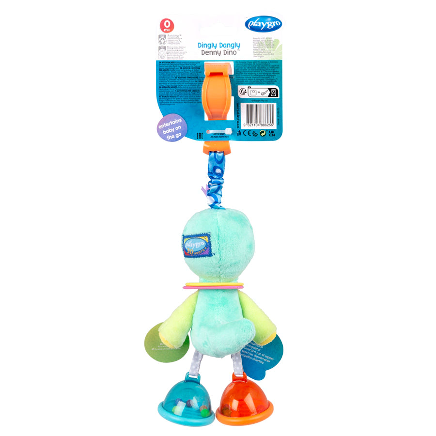 حقيبة بلاستيكية من Playgro Dingly Dangly Denny Dino حقيبة بلاستيكية من Playgro Dingly Dangly Denny Dino