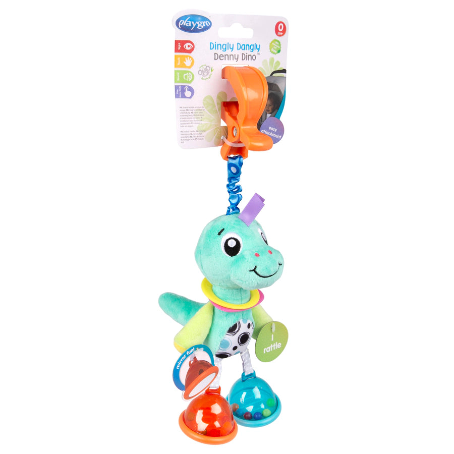 حقيبة بلاستيكية من Playgro Dingly Dangly Denny Dino حقيبة بلاستيكية من Playgro Dingly Dangly Denny Dino