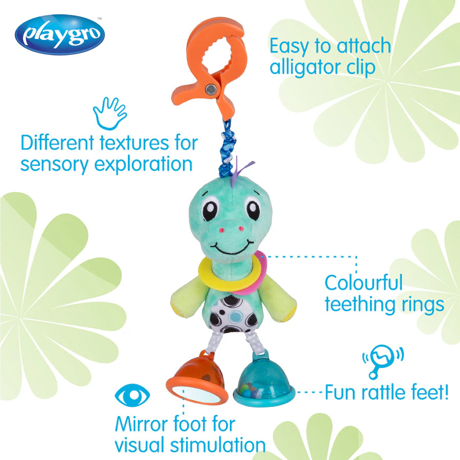 حقيبة بلاستيكية من Playgro Dingly Dangly Denny Dino حقيبة بلاستيكية من Playgro Dingly Dangly Denny Dino