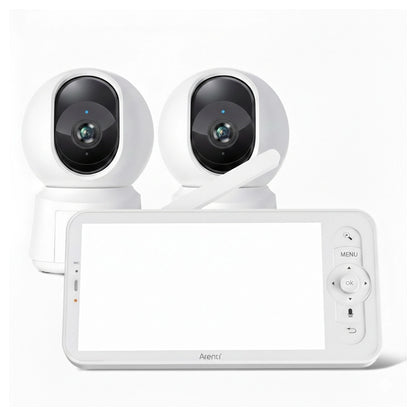 Arenti 2MP 1080P Wi-Fi Video Baby Monitor Kit with Dual Cameras and LCD Screen