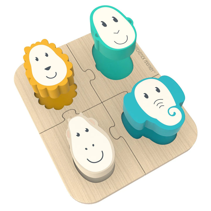 Matchstick Monkey Playtime Puzzle & Matching Game