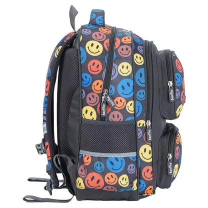 Bonfino Smiley Face School Backpack 17" (Multicolor)