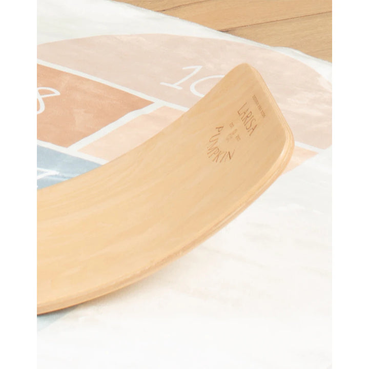 Larisa & Pumpkin 100% Natural Wooden Balance Board (Light Grey)