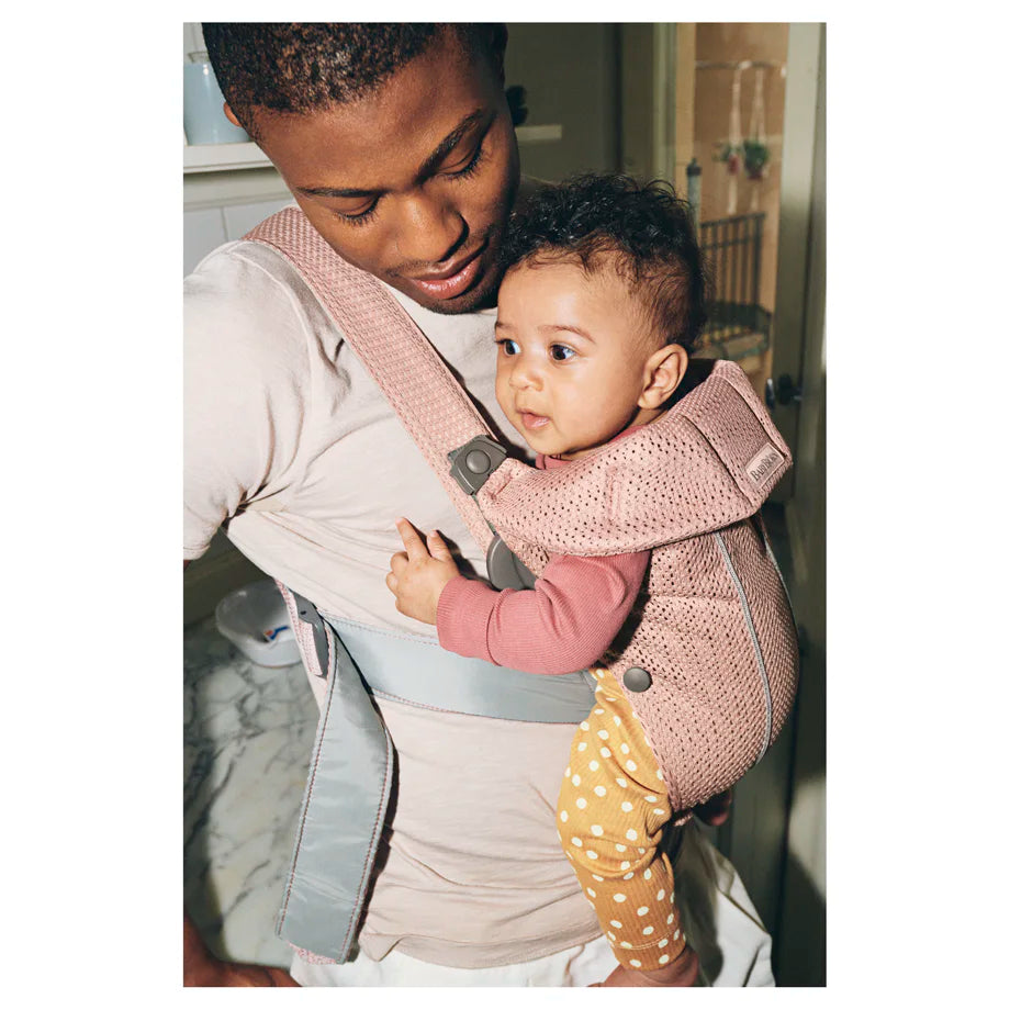 BabyBjörn Baby Carrier Mini, 3D Mesh (Dusty Pink)