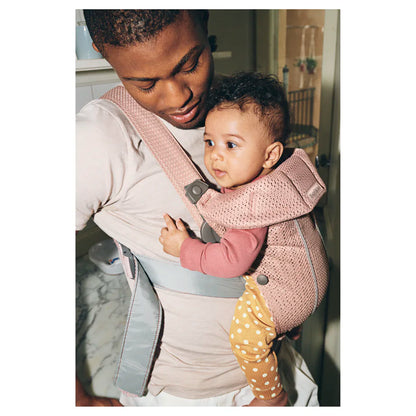 BabyBjörn Baby Carrier Mini, 3D Mesh (Dusty Pink)