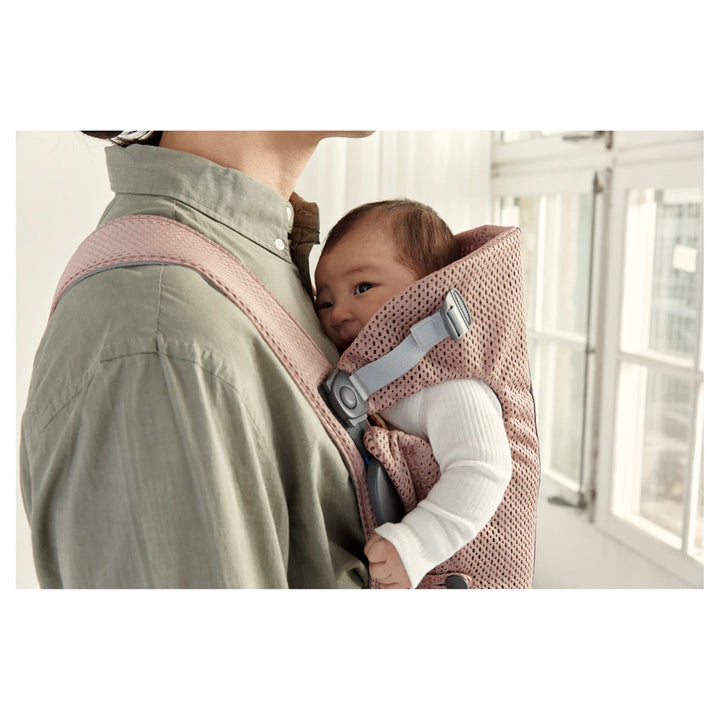 BabyBjörn Baby Carrier Mini, 3D Mesh (Dusty Pink)