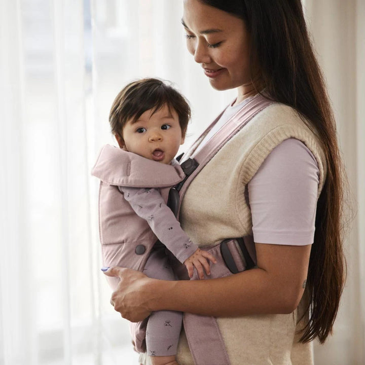Babybjorn Baby Carrier Mini Woven (Dusty Pink)
