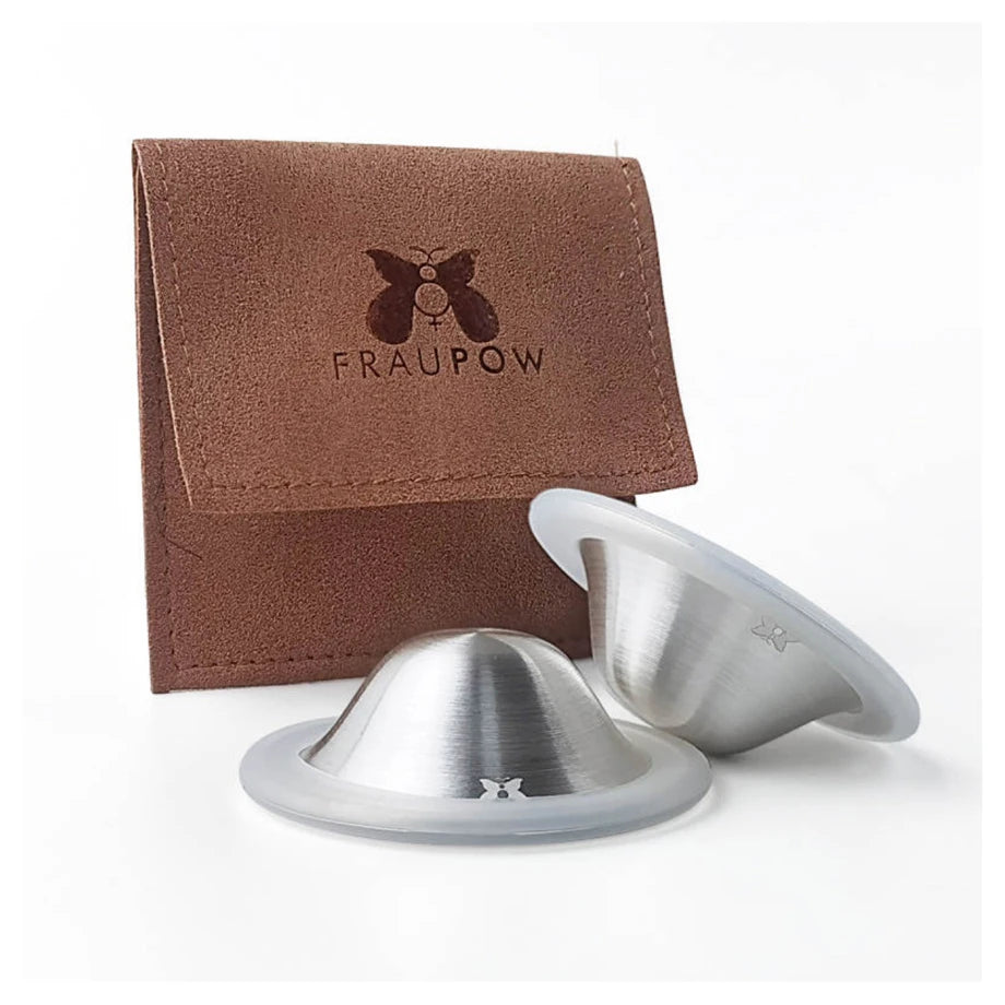 Fraupow Pure 999 Silver Breastfeeding Healing Cups (Pack of 2)