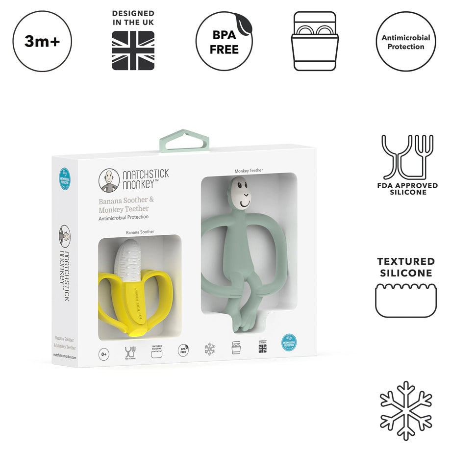 Matchstick Monkey Banana & Monkey Gift Set (Mint Green) Matchstick Monkey Banana & Monkey Gift Set (Mint Green)