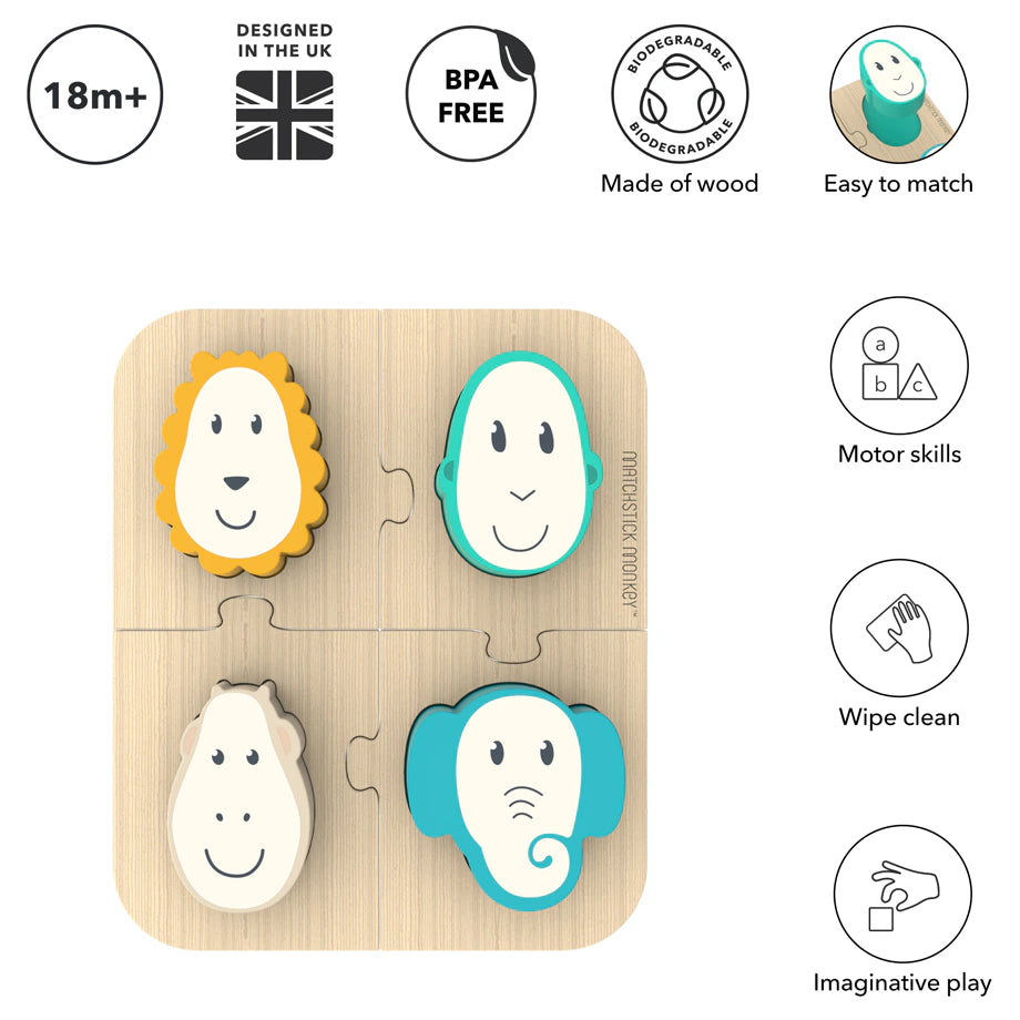 Matchstick Monkey Playtime Puzzle & Matching Game Matchstick Monkey Playtime Puzzle & Matching Game