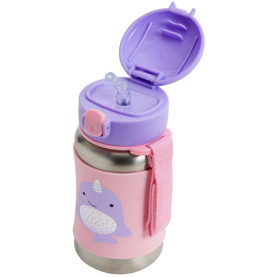 Skip Hop Zoo SS Straw Bottle (Narwhal)