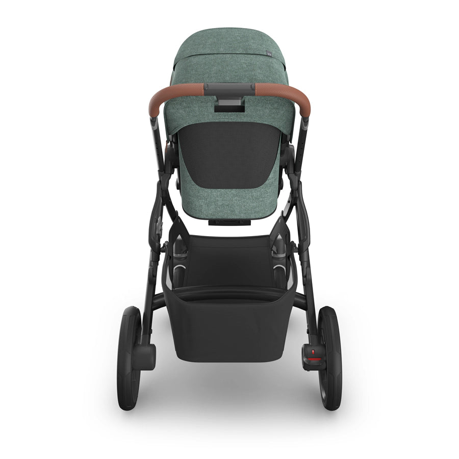 عربة أطفال UPPAbaby Vista V3 - جوين - مزيج أخضر | هيكل من الكربون | جلد سرج عربة أطفال UPPAbaby Vista V3 - جوين - مزيج أخضر | هيكل من الكربون | جلد سرج