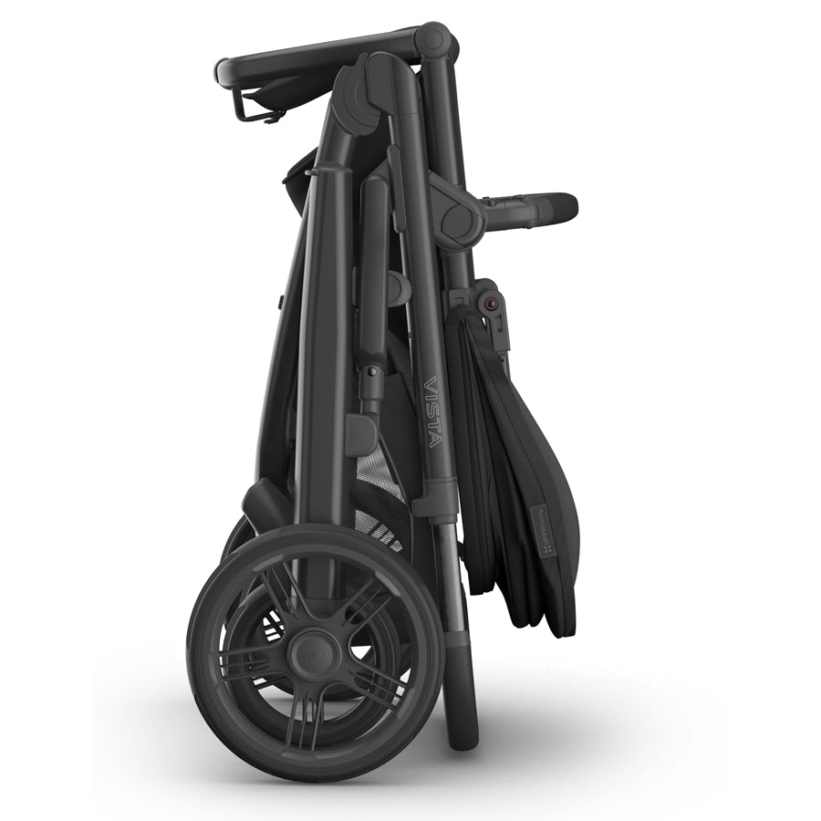 UPPAbaby  Vista V3 Stroller - Jake - Charcoal | Carbon Frame | Black Leather