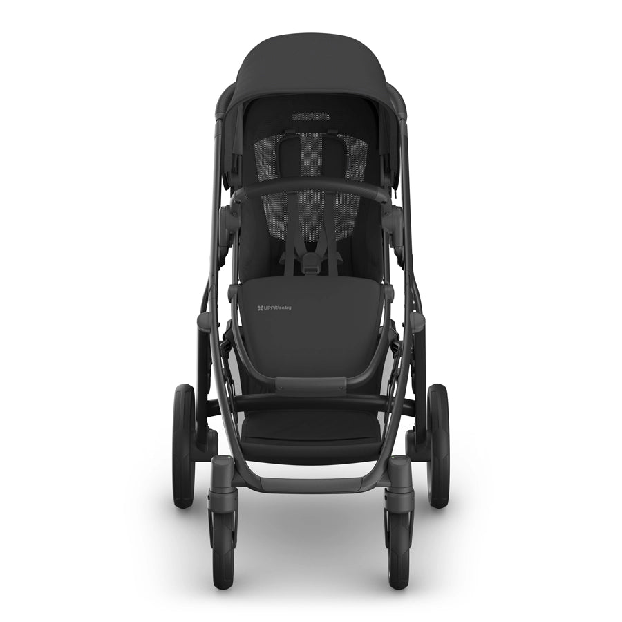 UPPAbaby  Vista V3 Stroller - Jake - Charcoal | Carbon Frame | Black Leather