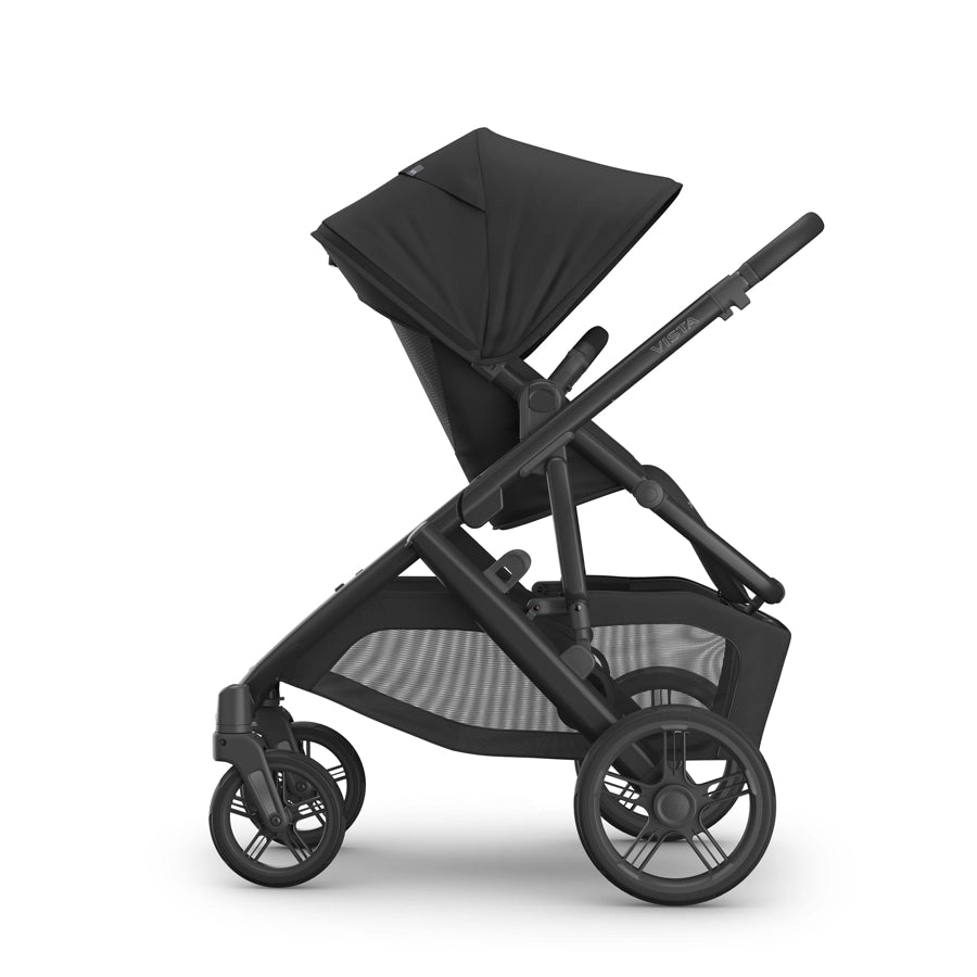 UPPAbaby  Vista V3 Stroller - Jake - Charcoal | Carbon Frame | Black Leather