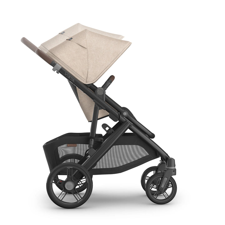 UPPAbaby Vista V3 Stroller - Liam Oat Mélange | Carbon Frame | Chestnut Leather
