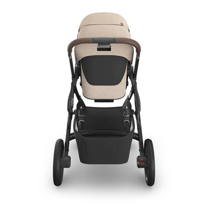UPPAbaby Vista V3 Stroller - Liam Oat Mélange | Carbon Frame | Chestnut Leather