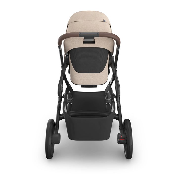 UPPAbaby Vista V3 Stroller - Liam Oat Mélange | Carbon Frame | Chestnut Leather