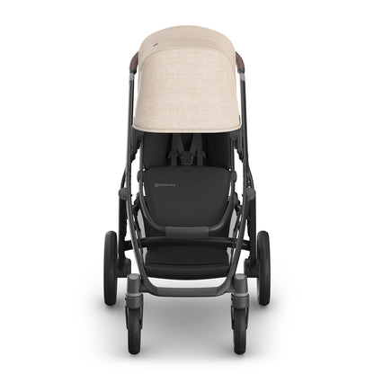 UPPAbaby Vista V3 Stroller - Liam Oat Mélange | Carbon Frame | Chestnut Leather