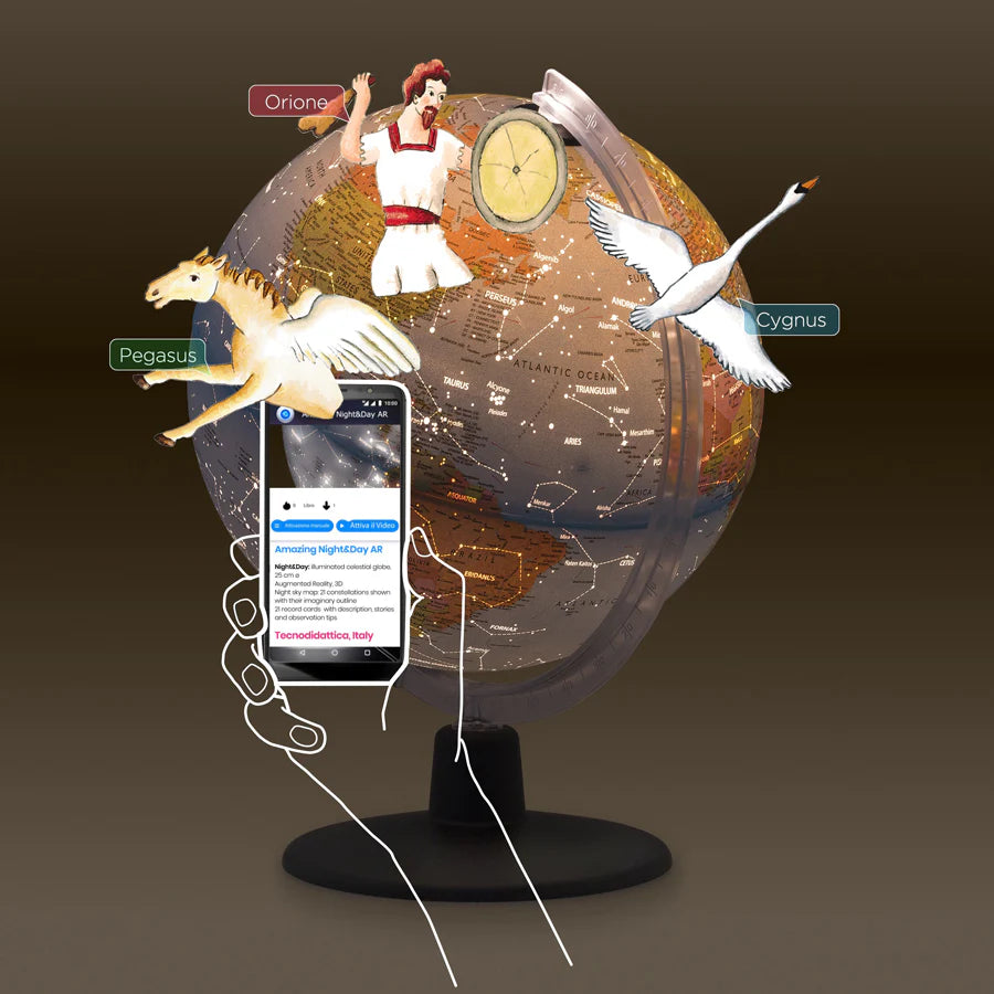 Tecnodidattica Constellation AR Globe 25cm W/ LED (Blue) Tecnodidattica Constellation AR Globe 25cm W/ LED (Blue)