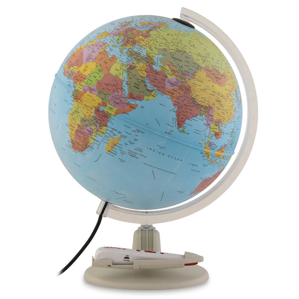 Tecnodidattica Parlamondo Illuminated & Revolving Globe W/LED 12"/30cm (Blue)