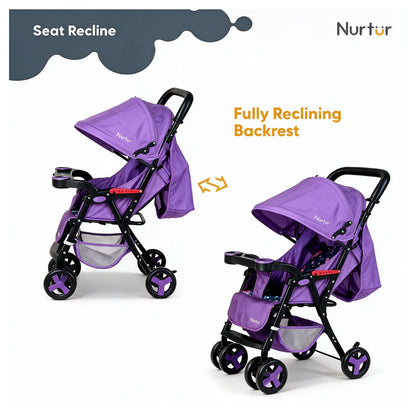Nurtur Ryder Lightweight Baby Stroller (Purple)