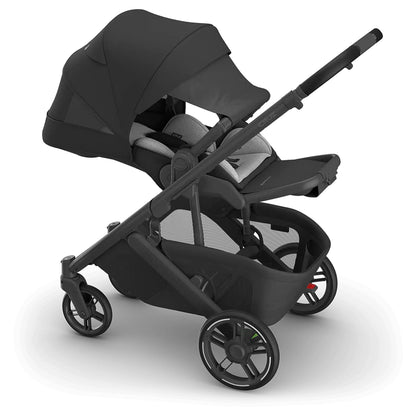 UPPAbaby Cruz V3 Stroller Jake Charcoal Black Leather (Black)