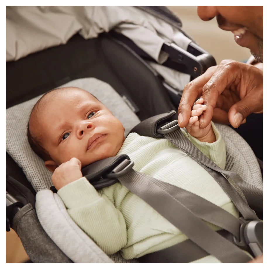 UPPAbaby Cruz V3 Stroller Savannah Pearl Grey Chestnut Leather (Savannah)