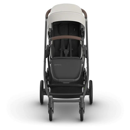 UPPAbaby Cruz V3 Stroller Savannah Pearl Grey Chestnut Leather (Savannah)