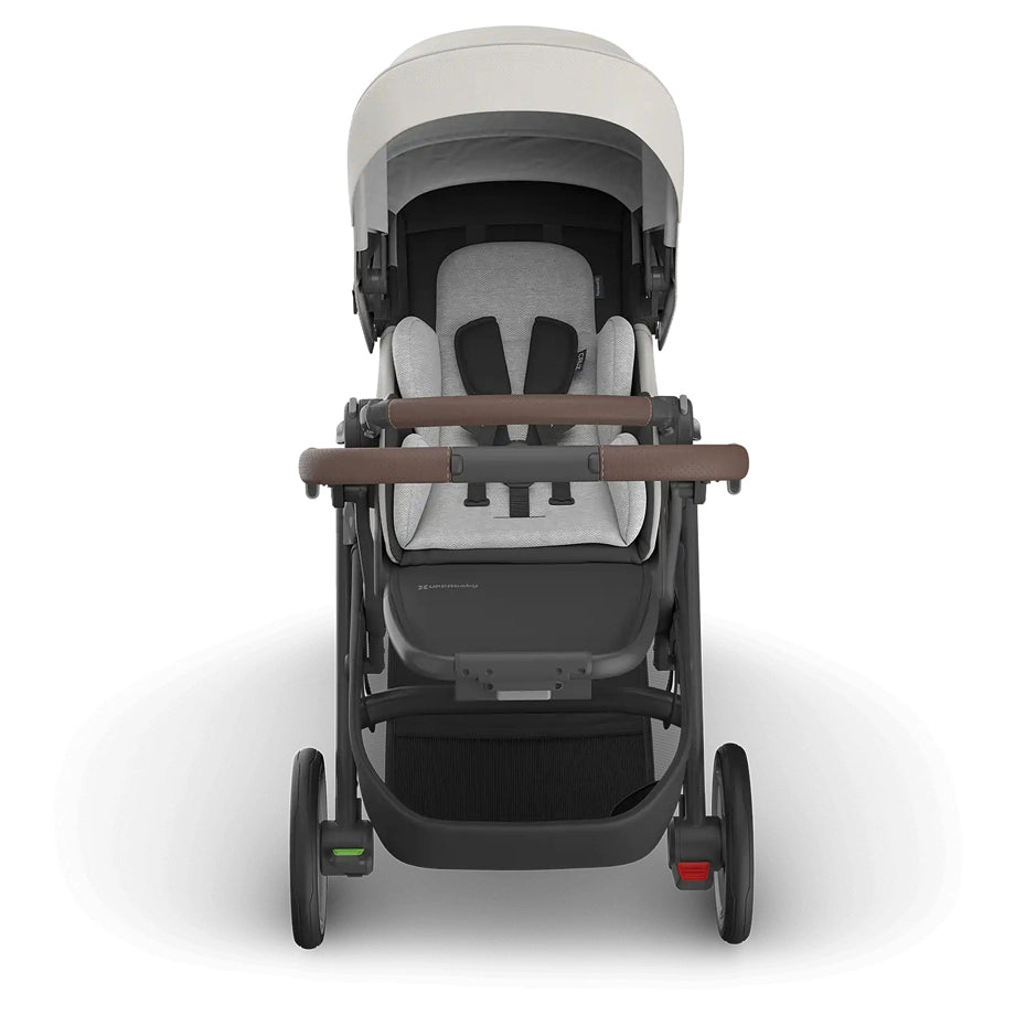 UPPAbaby Cruz V3 Stroller Savannah Pearl Grey Chestnut Leather (Savannah)