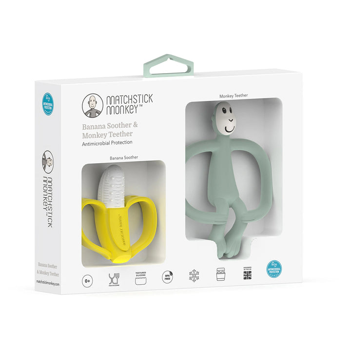 Matchstick Monkey Banana & Monkey Gift Set (Mint Green)