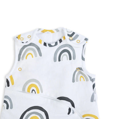 SnuzPouch Sleeping Bag, 1.0 Tog, 0-6M (Mustard Rainbow)