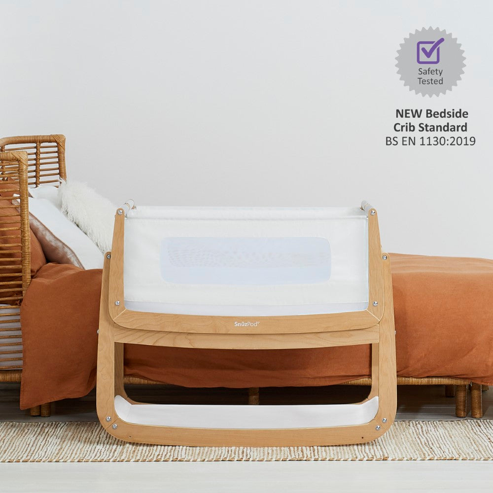 SnuzPod4 Bedside Crib (Natural)