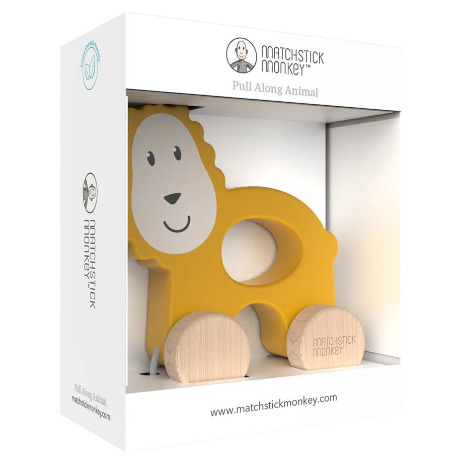 Matchstick Monkey Playtime Pull Along Toy Lion Matchstick Monkey Playtime Pull Along Toy Lion