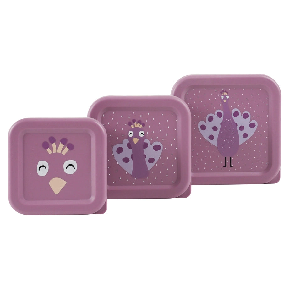 Trixie Snack Box Nesting Set of 3 (Mrs. Peacock)
